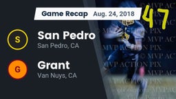 Recap: San Pedro  vs. Grant  2018