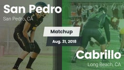 Matchup: San Pedro High vs. Cabrillo  2018