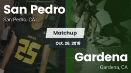 Matchup: San Pedro High vs. Gardena  2018