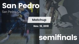 Matchup: San Pedro High vs. semifinals 2018