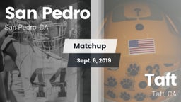 Matchup: San Pedro High vs. Taft  2019