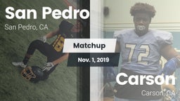 Matchup: San Pedro High vs. Carson  2019