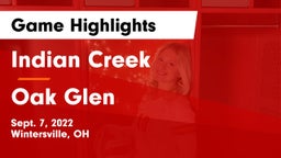 Indian Creek  vs Oak Glen  Game Highlights - Sept. 7, 2022