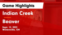Indian Creek  vs Beaver  Game Highlights - Sept. 12, 2022