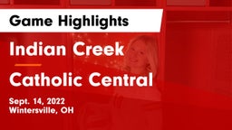 Indian Creek  vs Catholic Central  Game Highlights - Sept. 14, 2022