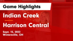 Indian Creek  vs Harrison Central  Game Highlights - Sept. 15, 2022