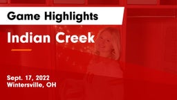 Indian Creek  Game Highlights - Sept. 17, 2022
