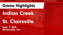 Indian Creek  vs St. Clairsville  Game Highlights - Sept. 7, 2023
