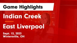 Indian Creek  vs East Liverpool  Game Highlights - Sept. 13, 2023