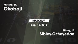 Matchup: Okoboji  vs. Sibley-Ocheyedan  2016