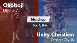 Matchup: Okoboji  vs. Unity Christian  2016