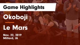 Okoboji  vs Le Mars  Game Highlights - Nov. 22, 2019