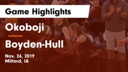 Okoboji  vs Boyden-Hull  Game Highlights - Nov. 26, 2019