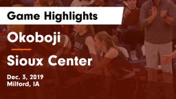 Okoboji  vs Sioux Center  Game Highlights - Dec. 3, 2019