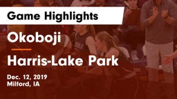 Okoboji  vs Harris-Lake Park  Game Highlights - Dec. 12, 2019