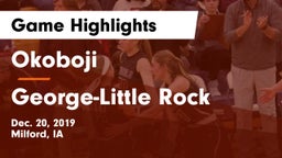 Okoboji  vs George-Little Rock  Game Highlights - Dec. 20, 2019