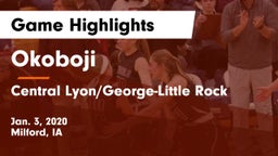 Okoboji  vs Central Lyon/George-Little Rock  Game Highlights - Jan. 3, 2020