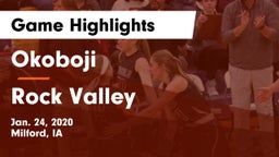 Okoboji  vs Rock Valley Game Highlights - Jan. 24, 2020