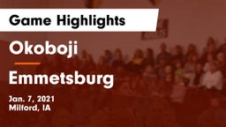 Okoboji  vs Emmetsburg  Game Highlights - Jan. 7, 2021