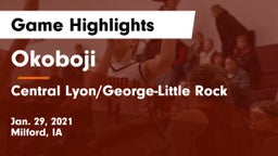 Okoboji  vs Central Lyon/George-Little Rock  Game Highlights - Jan. 29, 2021