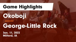 Okoboji  vs George-Little Rock  Game Highlights - Jan. 11, 2022