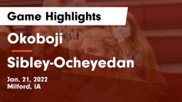 Okoboji  vs Sibley-Ocheyedan Game Highlights - Jan. 21, 2022