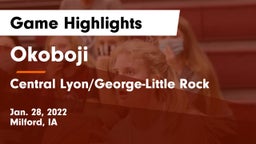 Okoboji  vs Central Lyon/George-Little Rock  Game Highlights - Jan. 28, 2022