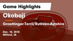 Okoboji  vs Graettinger-Terril/Ruthven-Ayrshire  Game Highlights - Dec. 10, 2018