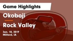Okoboji  vs Rock Valley  Game Highlights - Jan. 18, 2019