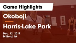 Okoboji  vs Harris-Lake Park  Game Highlights - Dec. 12, 2019