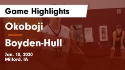 Okoboji  vs Boyden-Hull  Game Highlights - Jan. 10, 2020