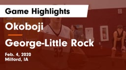 Okoboji  vs George-Little Rock  Game Highlights - Feb. 4, 2020
