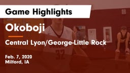 Okoboji  vs Central Lyon/George-Little Rock  Game Highlights - Feb. 7, 2020