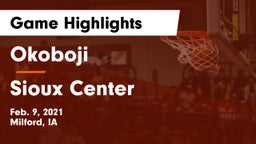 Okoboji  vs Sioux Center  Game Highlights - Feb. 9, 2021