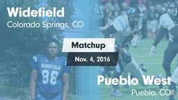 Matchup: Widefield High vs. Pueblo West  2016