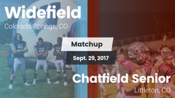 Matchup: Widefield High vs. Chatfield Senior  2017