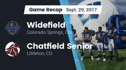 Recap: Widefield  vs. Chatfield Senior  2017