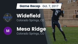 Recap: Widefield  vs. Mesa Ridge  2017