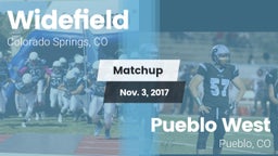 Matchup: Widefield High vs. Pueblo West  2017