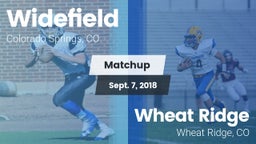 Matchup: Widefield High vs. Wheat Ridge  2018