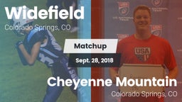 Matchup: Widefield High vs. Cheyenne Mountain  2018