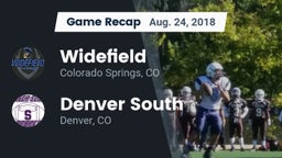 Recap: Widefield  vs. Denver South  2018