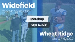 Matchup: Widefield High vs. Wheat Ridge  2019
