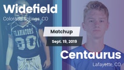 Matchup: Widefield High vs. Centaurus  2019