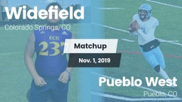 Matchup: Widefield High vs. Pueblo West  2019