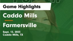 Caddo Mills  vs Farmersville  Game Highlights - Sept. 12, 2023