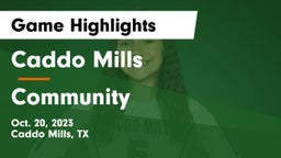 Caddo Mills  vs Community  Game Highlights - Oct. 20, 2023