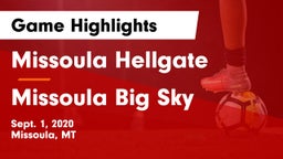 Missoula Hellgate  vs Missoula Big Sky  Game Highlights - Sept. 1, 2020