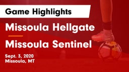 Missoula Hellgate  vs Missoula Sentinel  Game Highlights - Sept. 3, 2020