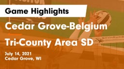 Cedar Grove-Belgium  vs Tri-County Area SD Game Highlights - July 14, 2021